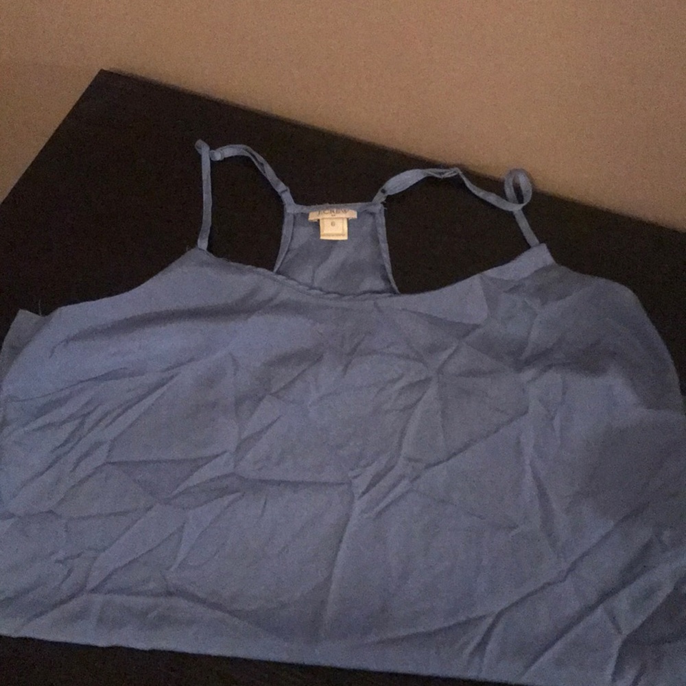 Crew factory racer back blouse